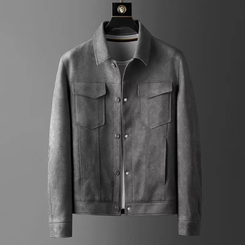 Brenda | St. Clair Suede Jacket - Gray