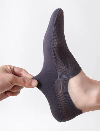 Vivian | Invisible Breathable Anti-Slip Socks - Dark Gray