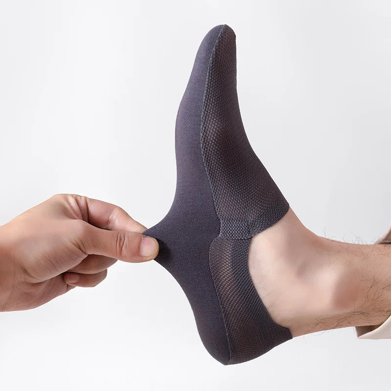 Vivian | Invisible Breathable Anti-Slip Socks - Dark Gray