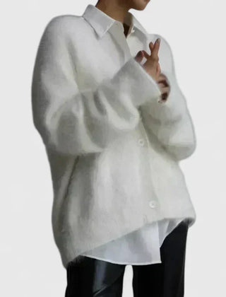 Doris | Comfortable Cardigan - White