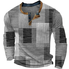 Judith | Multicolor Long Sleeve Shirt - Gray