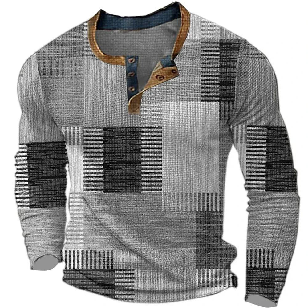 Judith | Multicolor Long Sleeve Shirt - Gray