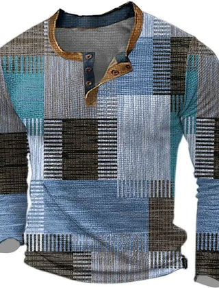 Judith | Multicolor Long Sleeve Shirt - Blue