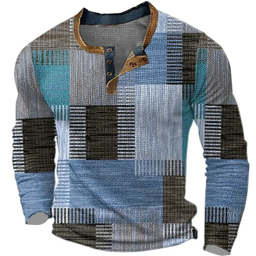 Judith | Multicolor Long Sleeve Shirt - Blue