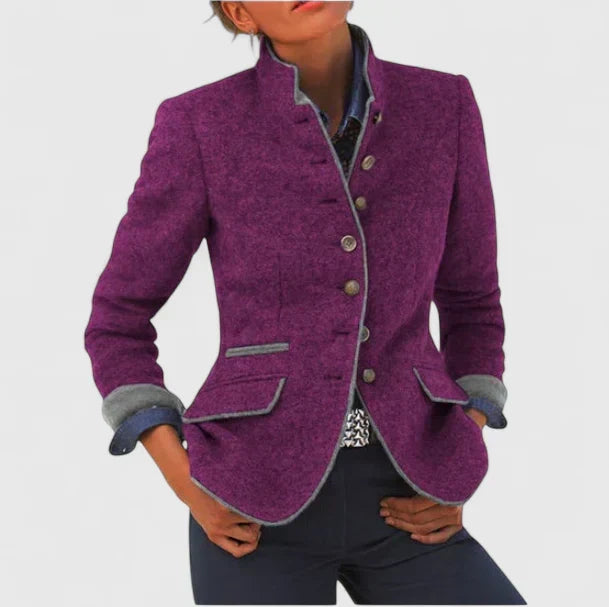 Joyce | Elegant Cardigan - Purple