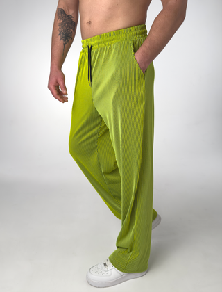 Shirley | Ellison Fluid Pant - Fluorescent Green