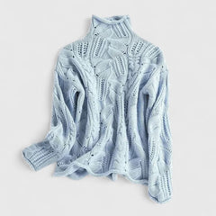 Donna | ZENDRIELLE – ELEGANT SWEATER WITH LUXURIOUS WARMTH - Blue