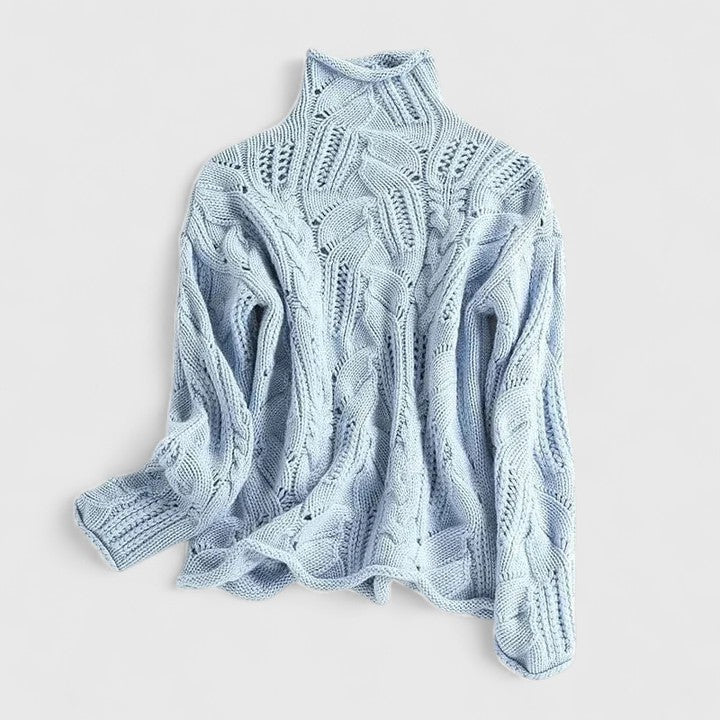 Donna | ZENDRIELLE – ELEGANT SWEATER WITH LUXURIOUS WARMTH - Blue