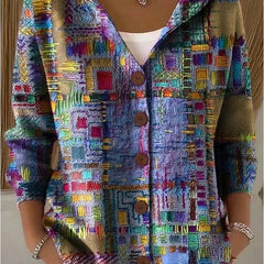Eleanor | Artistic Long Cardigan - Purple