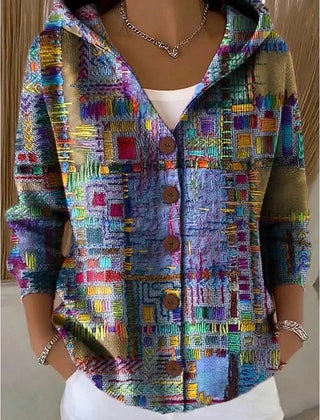 Eleanor | Artistic Long Cardigan - Purple