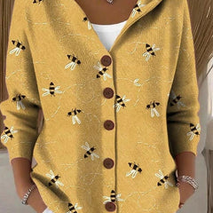 Eleanor | Artistic Long Cardigan - Yellow