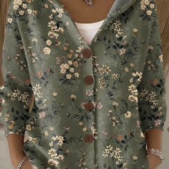 Eleanor | Artistic Long Cardigan - Dark Green