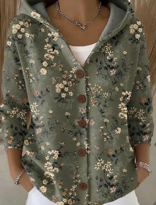 Eleanor | Artistic Long Cardigan - Dark Green