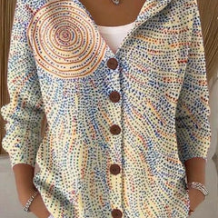 Eleanor | Artistic Long Cardigan - Light Yellow