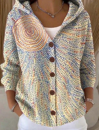 Eleanor | Artistic Long Cardigan - Light Yellow