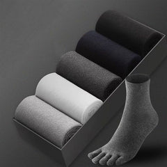 Irene | Breathable Cotton Toe Socks - White