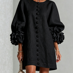 Phyllis | Sculptural Mini Dress - Black