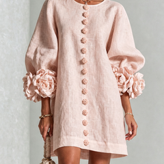 Phyllis | Sculptural Mini Dress - Pink