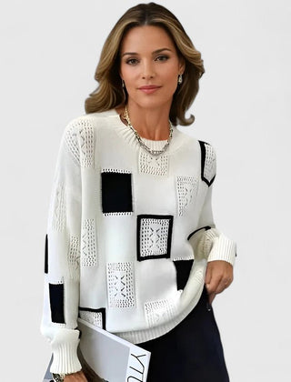 Nancy | Sophisticated Sweater - White