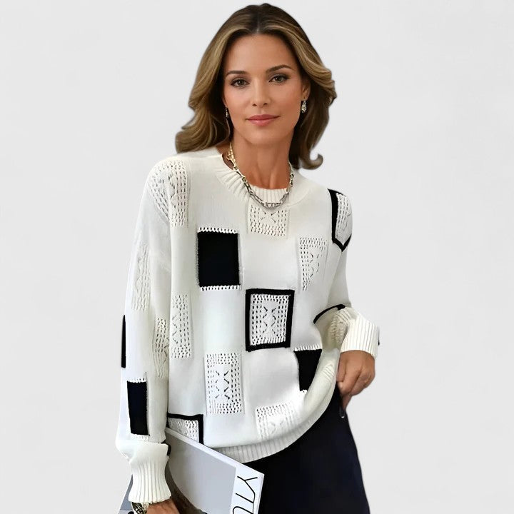 Nancy | Sophisticated Sweater - White