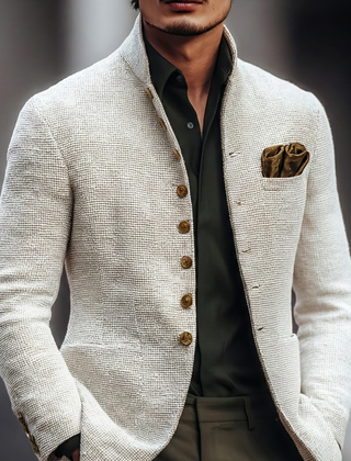 Vivian | Refined Single Breasted Cardigan - White