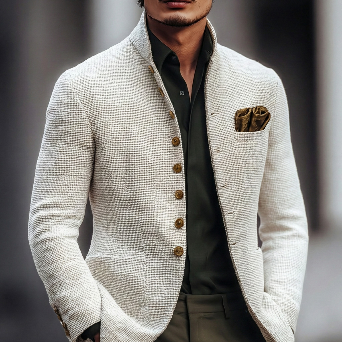 Vivian | Refined Single Breasted Cardigan - White