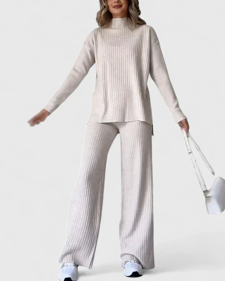Lucille | Sophisticated Two-Piece Set - Apricot