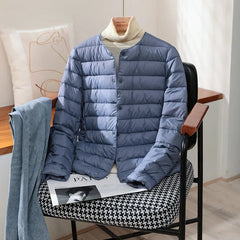 Janet | Novalee – Classic Lightweight Jacket - Haze Blue