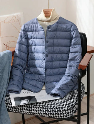 Janet | Novalee – Classic Lightweight Jacket - Haze Blue