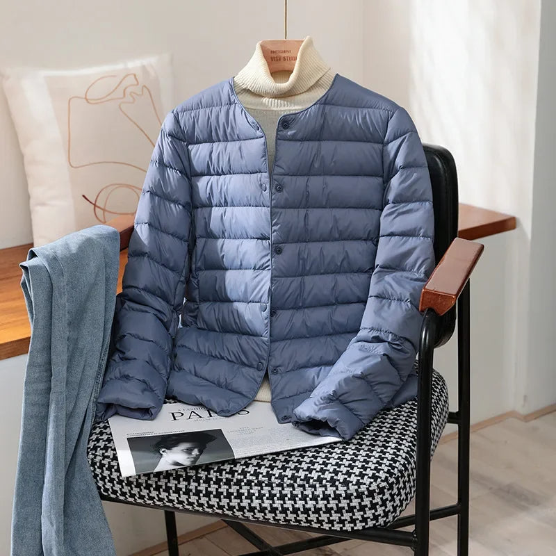 Janet | Novalee – Classic Lightweight Jacket - Haze Blue