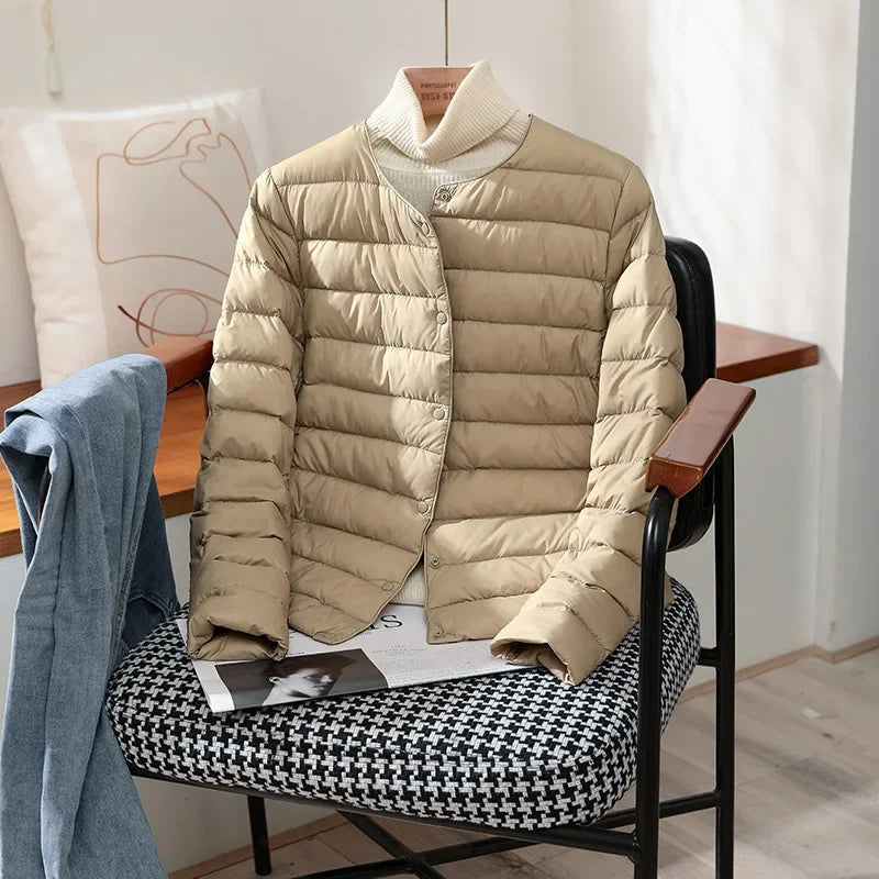 Janet | Novalee – Classic Lightweight Jacket - Khaki