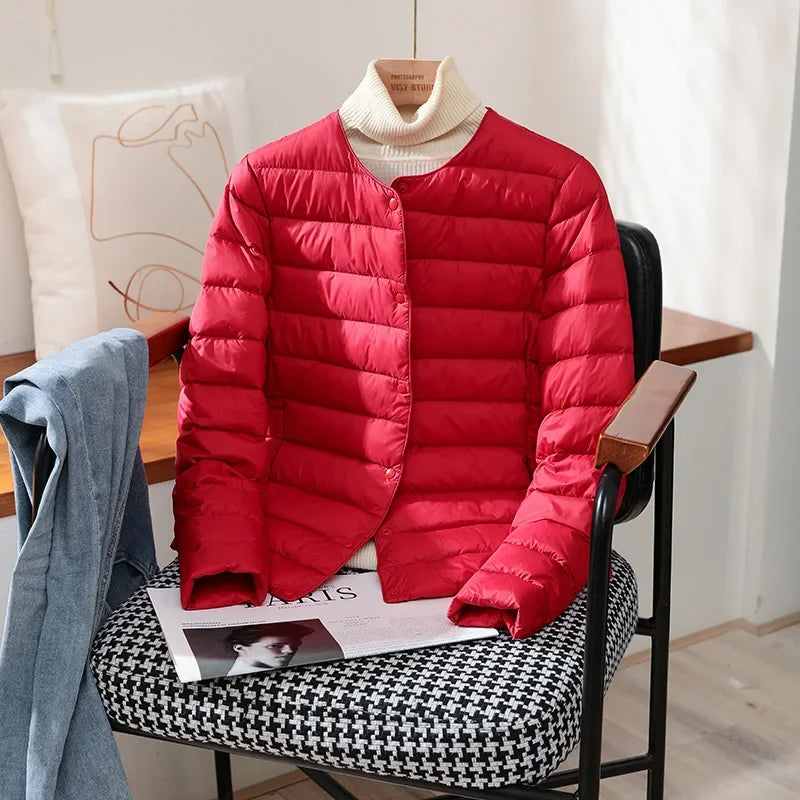 Janet | Novalee – Classic Lightweight Jacket - Red