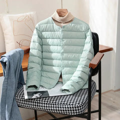Janet | Novalee – Classic Lightweight Jacket - Pea Green