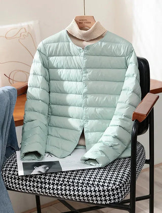 Janet | Novalee – Classic Lightweight Jacket - Pea Green