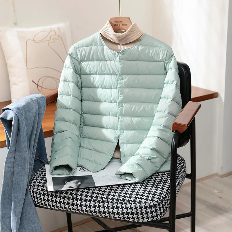 Janet | Novalee – Classic Lightweight Jacket - Pea Green
