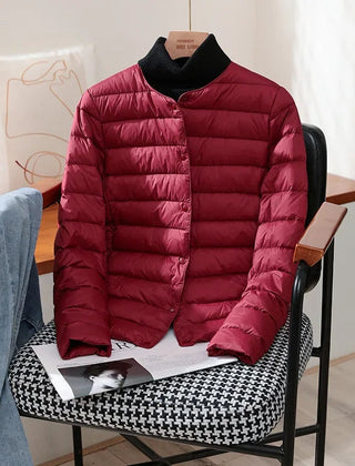 Janet | Novalee – Classic Lightweight Jacket - Burgundy