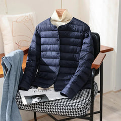 Janet | Novalee – Classic Lightweight Jacket - Navy Blue
