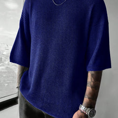 Ann | Caden Knit Pullover - Blue