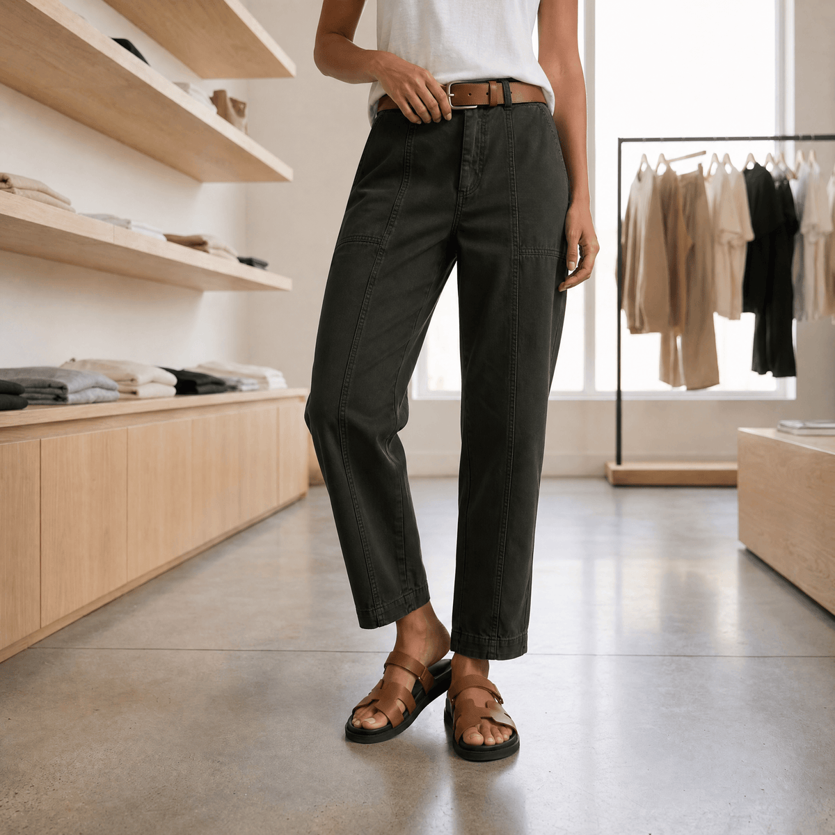 Diane | Marsona – Tailored Utility Pants for Work and Weekend - Deep Olive