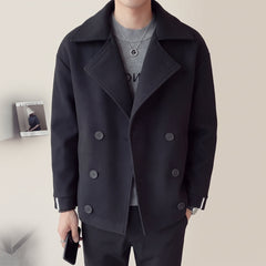 Margaret | Cropped Trench Coat With Wide Lapels - Black